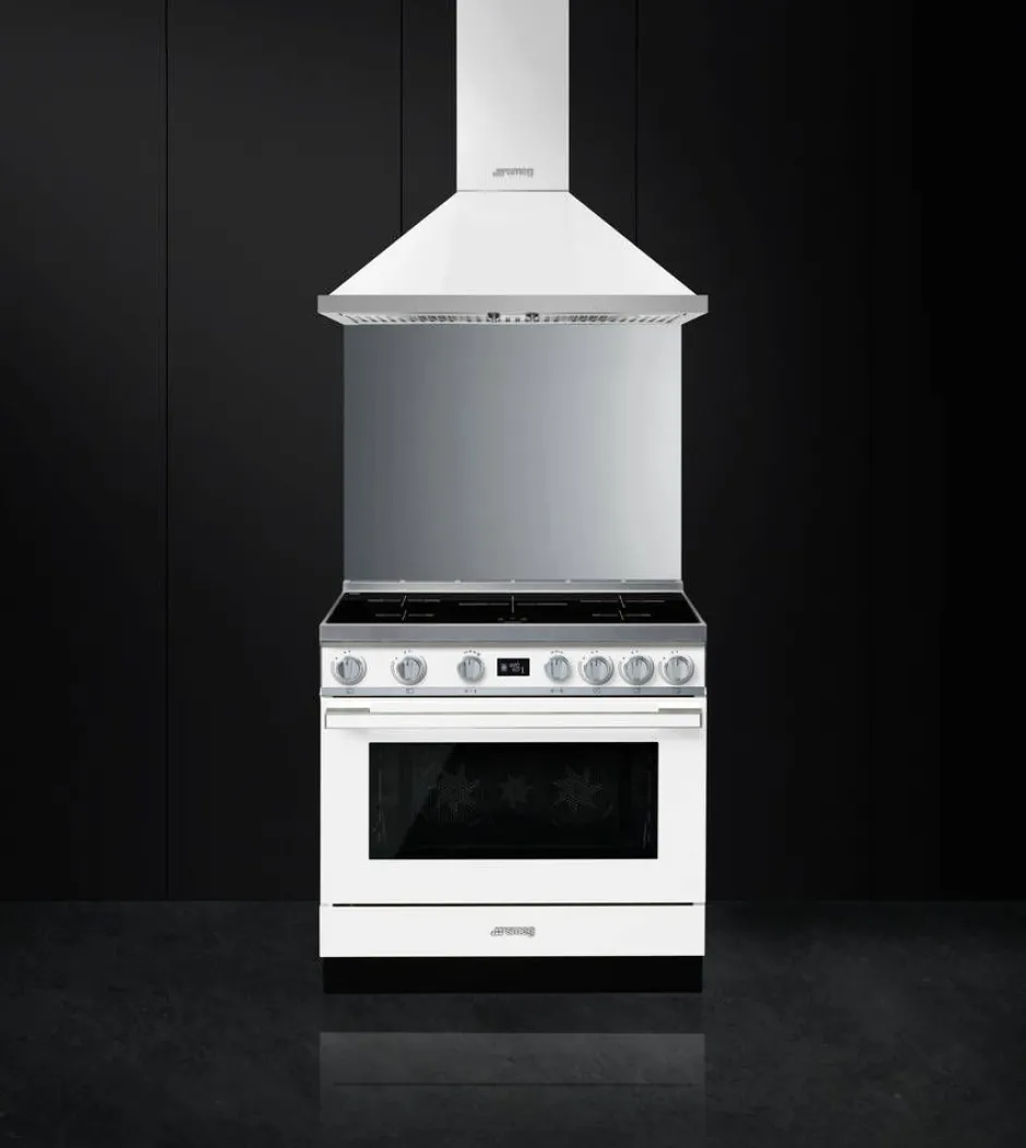 Smeg Uunit Ja Liedet*induktioliesi monitoimiuunilla CPF9IPWH Portofino valkoinen
