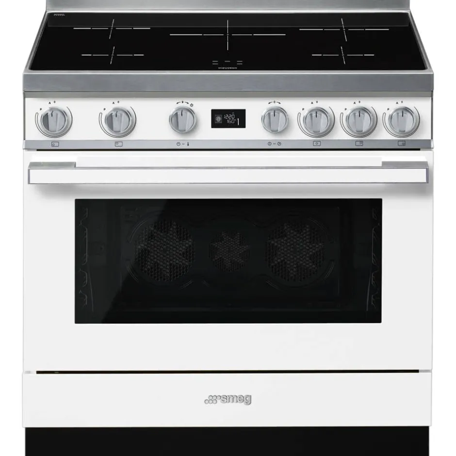 Smeg Uunit Ja Liedet*induktioliesi monitoimiuunilla CPF9IPWH Portofino valkoinen