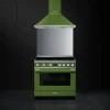 Smeg Uunit Ja Liedet*induktioliesi monitoimiuunilla CPF9IPOG Portofino vihreä