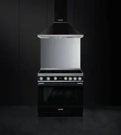 Smeg Uunit Ja Liedet*induktioliesi monitoimiuunilla CPF9IPBL Portofino musta