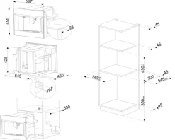 Smeg Kahvi Ja Kuumat Juomat*kahvikone CMS4303X integroitava teräs
