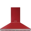 Smeg Liesituulettimet*liesituuletin Portofino 120 cm punainen