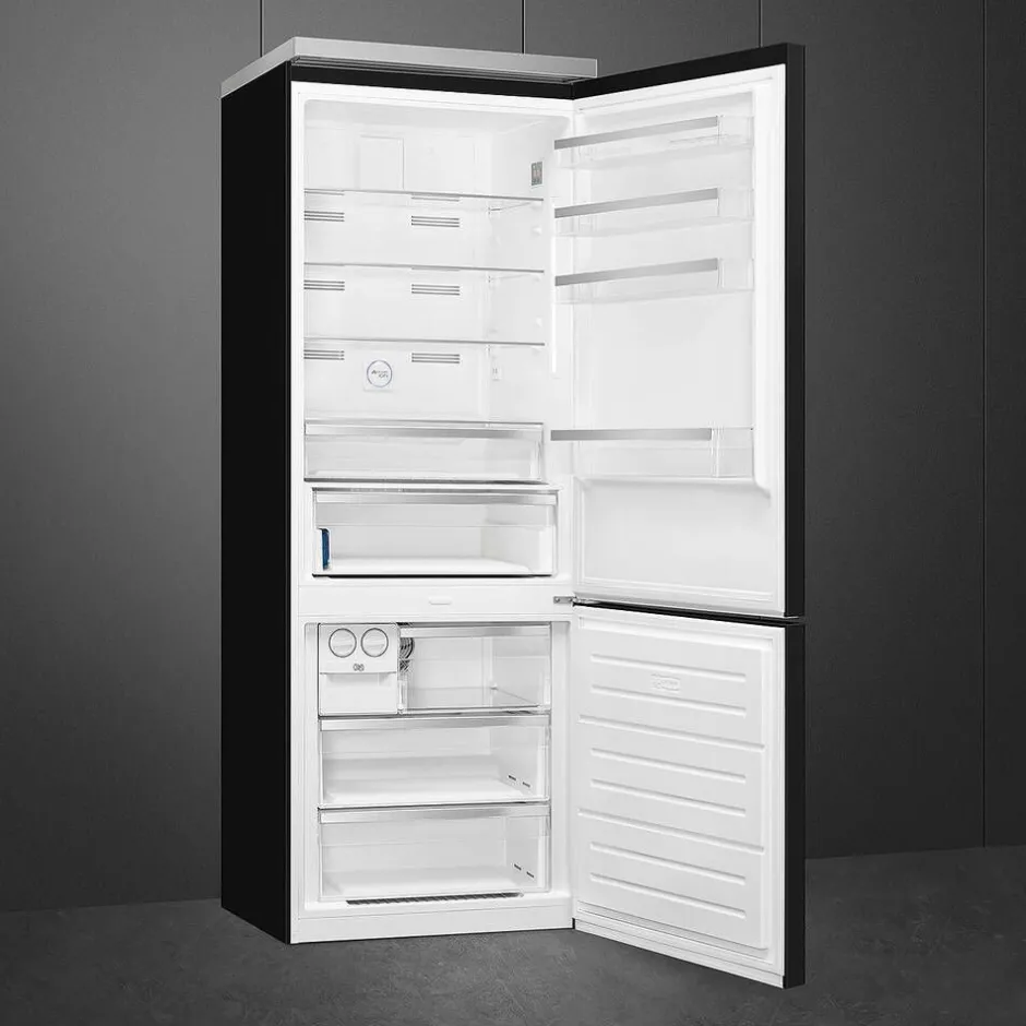 Smeg Jääkaapit Ja Pakastimet*Portofino jääkaappipakastin FA490RBL5 musta oikea