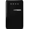 Smeg Jääkaapit Ja Pakastimet*retrojääkaappi FAB5LBL5 73 cm, musta, vasen