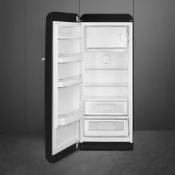 Smeg Jääkaapit Ja Pakastimet*retrojääkaappi FAB28LBL5 153 cm, musta, vasen