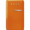 Smeg Jääkaapit Ja Pakastimet*retrojääkaappi FAB5LOR5 73 cm, oranssi, vasen