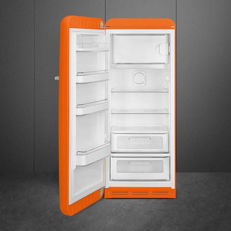Smeg Jääkaapit Ja Pakastimet*retrojääkaappi FAB28LOR5 153 cm, oranssi, vasen