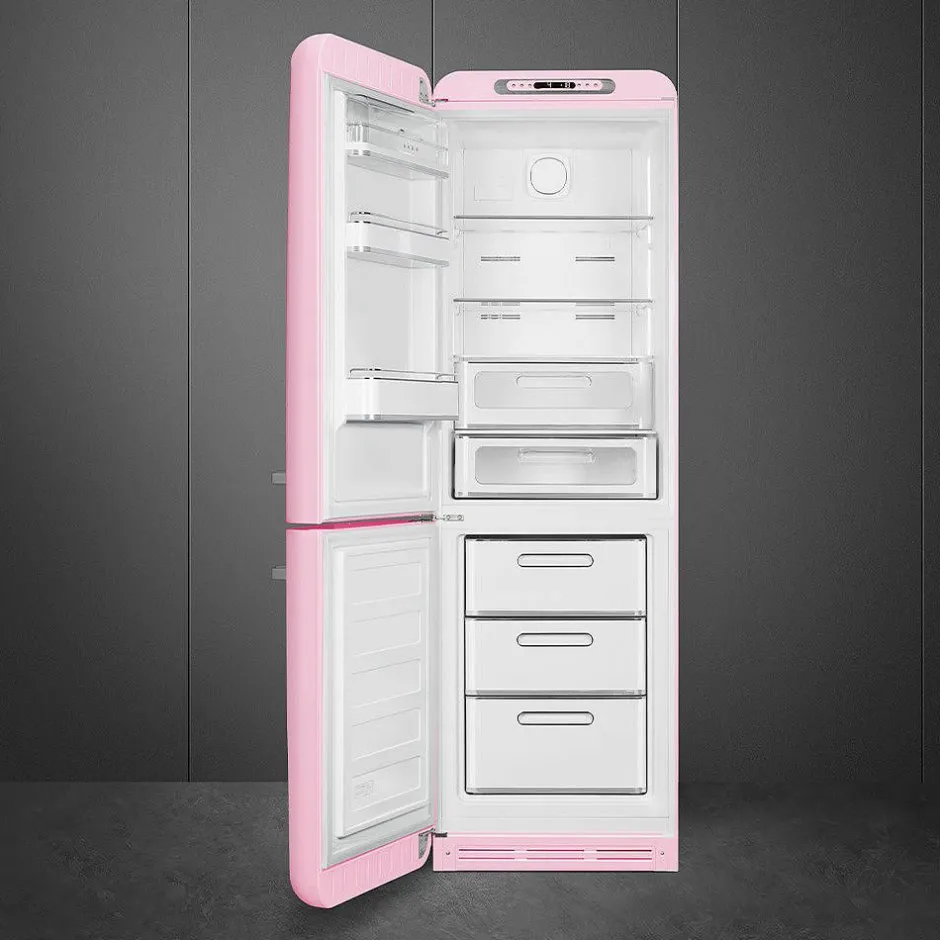 Smeg Jääkaapit Ja Pakastimet*retrojääkaappi FAB32LPK5 vaaleanpunainen, vasen