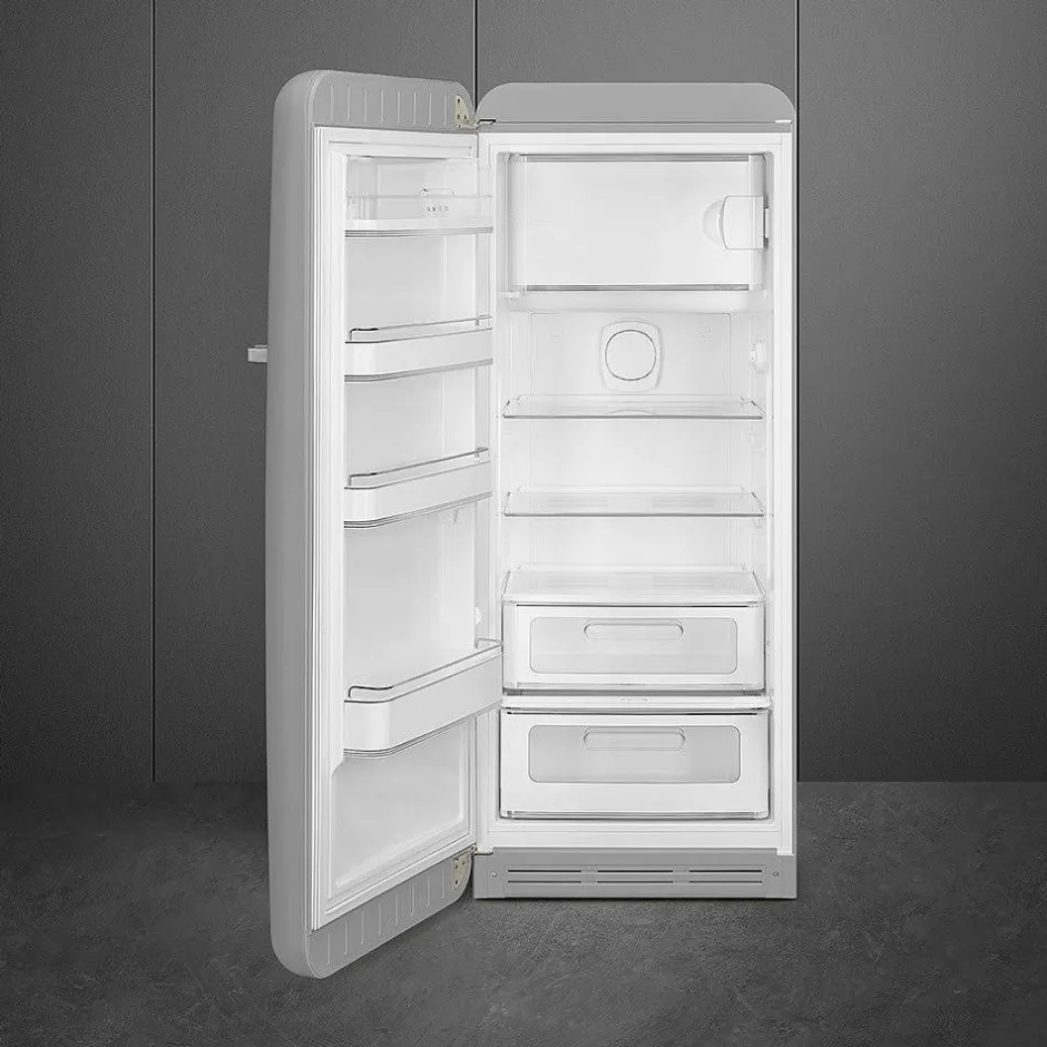 Smeg Jääkaapit Ja Pakastimet*retrojääkaappi FAB28LSV5 153 cm, hopea, vasen