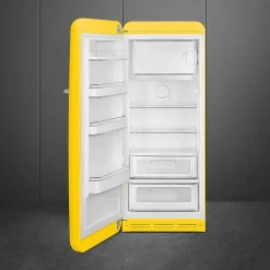 Smeg Jääkaapit Ja Pakastimet*retrojääkaappi FAB28LYW5 153 cm, kelt., vasen