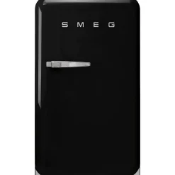 Smeg Jääkaapit Ja Pakastimet*retrojääkaappi FAB10RBL5, musta, oikea