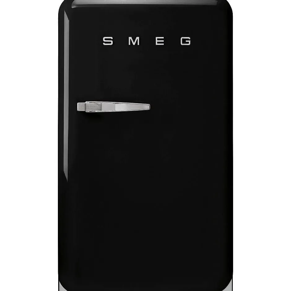 Smeg Jääkaapit Ja Pakastimet*retrojääkaappi FAB10RBL5, musta, oikea