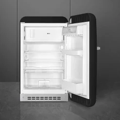 Smeg Jääkaapit Ja Pakastimet*retrojääkaappi FAB10RBL5, musta, oikea