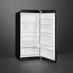 Smeg Jääkaapit Ja Pakastimet*retrojääkaappi FAB28RBL5 153 cm, musta, oikea
