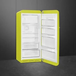 Smeg Jääkaapit Ja Pakastimet*retrojääkaappi FAB28RLI5 153 cm, lime, oikea