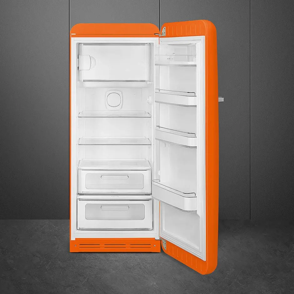 Smeg Jääkaapit Ja Pakastimet*retrojääkaappi FAB28ROR5 153 cm, oranssi, oikea