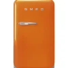Smeg Jääkaapit Ja Pakastimet*retrojääkaappi FAB5ROR5 73 cm, oranssi, oikea