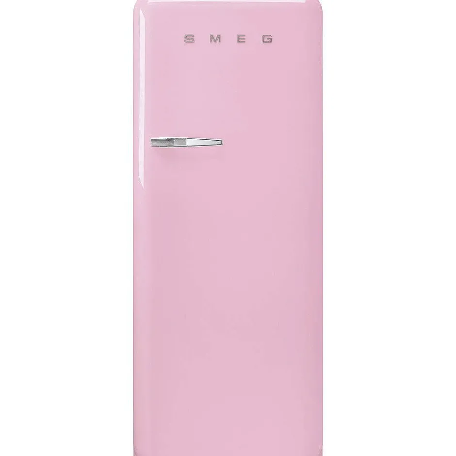 Smeg Jääkaapit Ja Pakastimet*retrojääkaappi FAB28RPK5 153 cm, pinkki, oikea