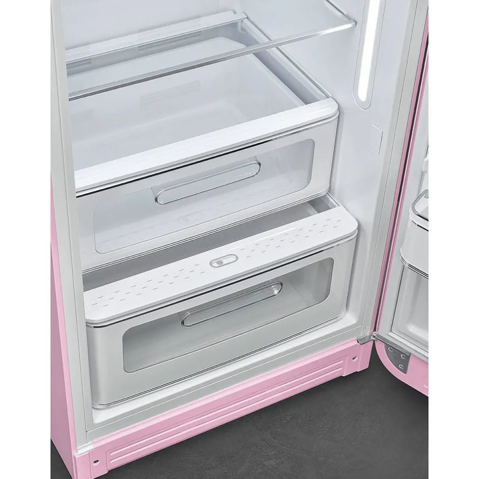 Smeg Jääkaapit Ja Pakastimet*retrojääkaappi FAB28RPK5 153 cm, pinkki, oikea