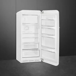 Smeg Jääkaapit Ja Pakastimet*retrojääkaappi FAB28RWH5 153 cm, valk., oikea