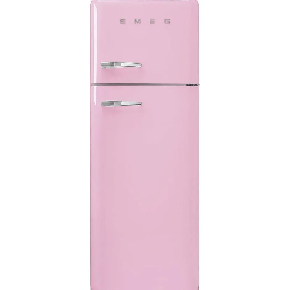 Smeg Jääkaapit Ja Pakastimet*retrojääkaappipakastin FAB30RPK5 vaaleanpunainen, oikea