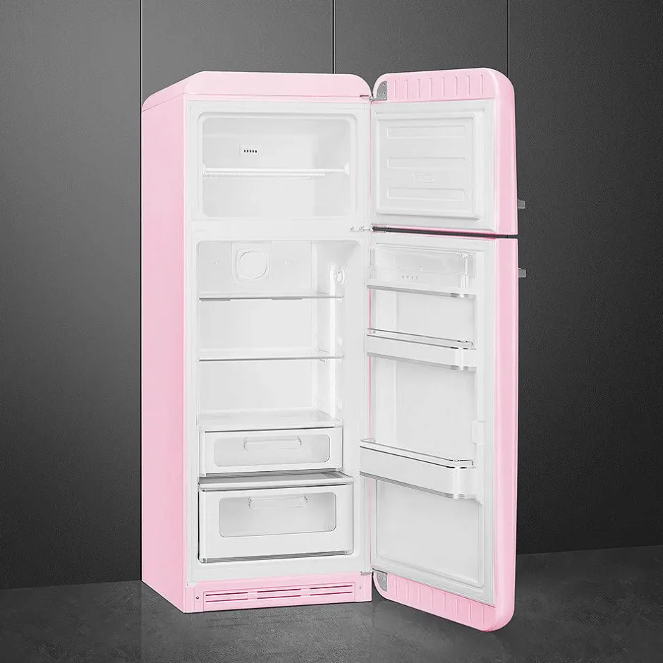 Smeg Jääkaapit Ja Pakastimet*retrojääkaappipakastin FAB30RPK5 vaaleanpunainen, oikea