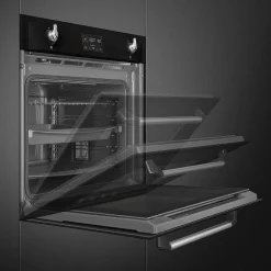 Smeg Uunit Ja Liedet*SOP6902S2PN 60cm yhdistelmähöyryuuni Viktoria, musta