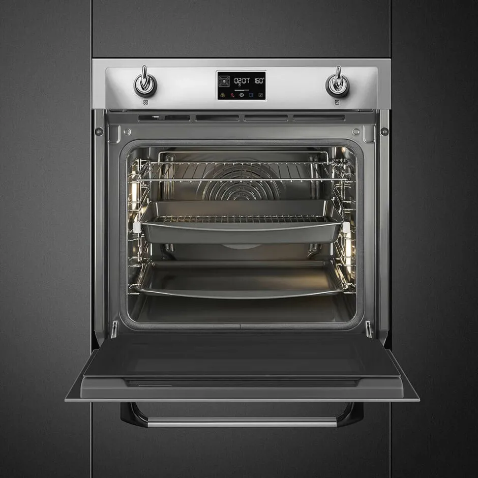 Smeg Uunit Ja Liedet*SOP6902S2PX 60cm yhdistelmähöyryuuni Viktoria, teräs