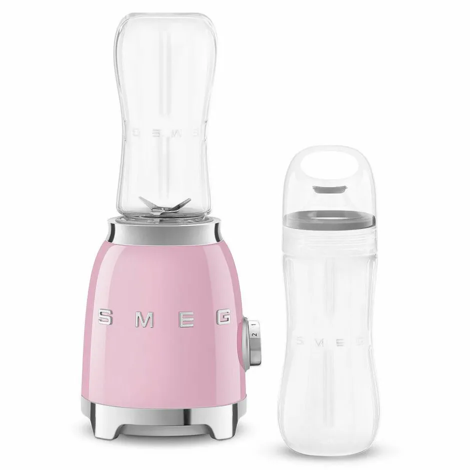 Smeg Tehosekoittimet Ja Vatkaimet*tehosekoitin kahdella 600 ml pullolla, PBF01PKEU pinkki