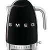 Smeg Kahvi Ja Kuumat Juomat*vedenkeitin KLF04BLEU lämpötilan säädöllä, musta