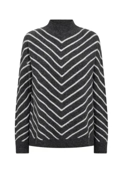 Soyaconcept Neulepuserot*neule Nessie stripe 53 99780 Harmaa