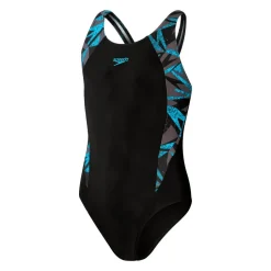 Speedo Asusteet*uimapuku Hyperboom Splice Muscleback "06879 Black/Bolt/Dove Grey