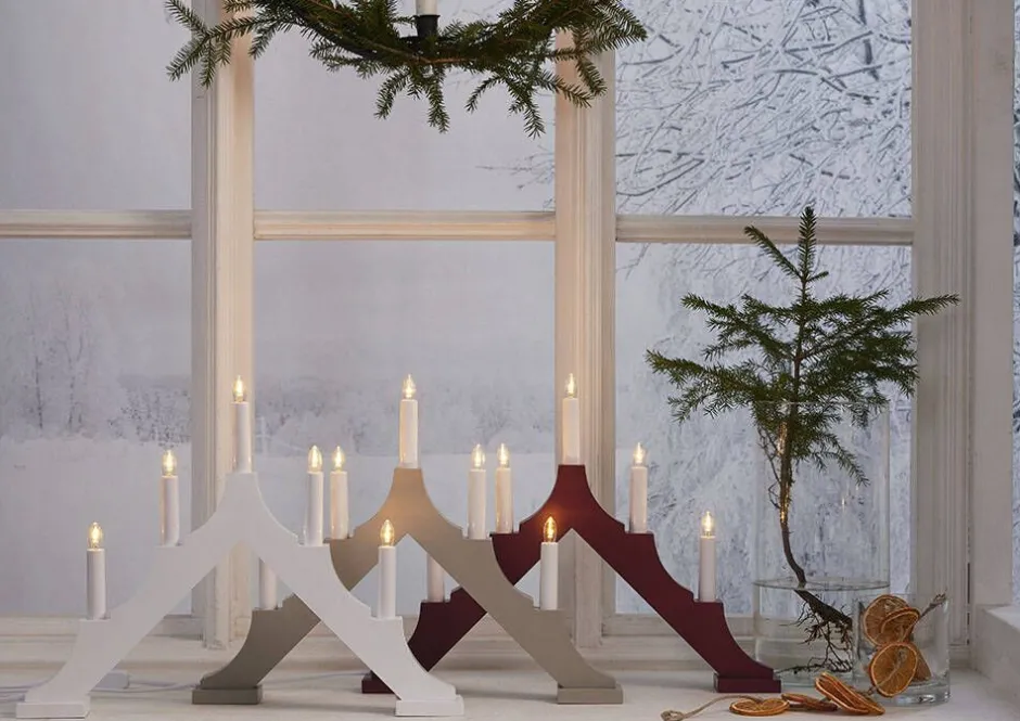 Star Trading Koriste- Ja Kausivalot*kynttelikkö Alma 5 l valkoinen