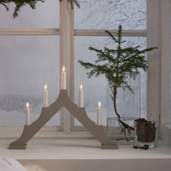 Star Trading Koriste- Ja Kausivalot*kynttelikkö Alma 5 l  beige