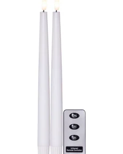 Star Trading Koriste- Ja Kausivalot*LED-antiikkikynttilä Flamme Slim 28 cm valkoine