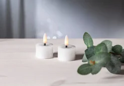 Star Trading Koriste- Ja Kausivalot*LED-kynttilä Flamme Flow 4 cm valkoinen 2 kpl