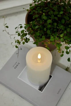 Star Trading Koriste- Ja Kausivalot*LED-kynttilä Flamme Flow 15 cm valkoinen