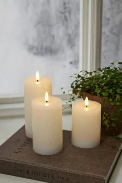 Star Trading Koriste- Ja Kausivalot*LED-kynttilä Flamme Flow 15 cm valkoinen