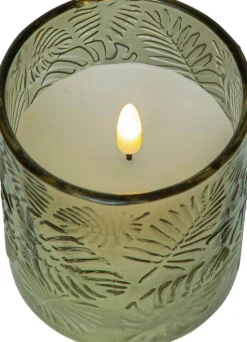 Star Trading Koriste- Ja Kausivalot*LED-kynttilä Flamme Leaf 10 cm vihreä