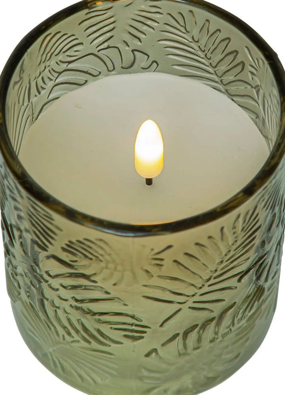 Star Trading Koriste- Ja Kausivalot*LED-kynttilä Flamme Leaf 10 cm vihreä