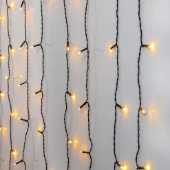 Star Trading Koriste- Ja Kausivalot*valoverho Golden Warm White 120 LED musta 1,3x2
