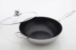 Swiss Diamond Paistoastiat*SwissDiamond Wok + kansi Prestige 32 cm