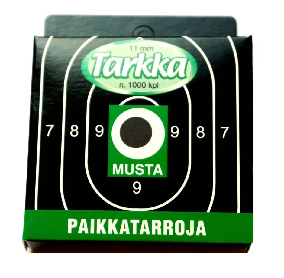 Metsästystarvikkeet*Tarkka Paikkatarra 11 mm musta