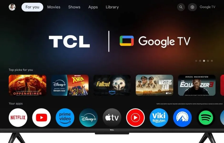 Tcl Televisiot*4K HDR 43P61K GOOGLE-TV