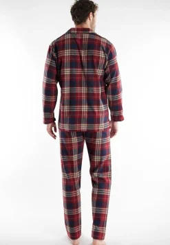 Tom Tailor Yöasut*flanellipyjama 71447-5200 424 Red-medium check