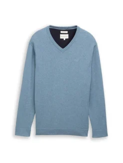 Tom Tailor Neulepuserot*neule 1039811 39094 Faded blue melange