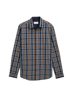 Tom Tailor Kauluspaidat*paita 1047324 38477 Navy blue shades check