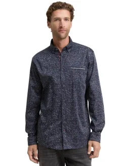 Tom Tailor Kauluspaidat*paita 1047340 38526 Navy irregular small design