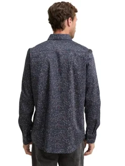 Tom Tailor Kauluspaidat*paita 1047340 38526 Navy irregular small design
