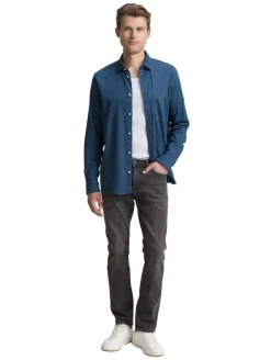 Tom Tailor Kauluspaidat*paita 1047319 38449 Navy teal structure